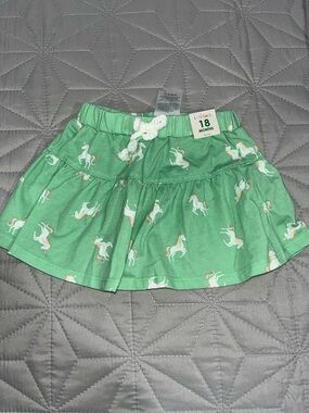 Garanimals Mint Green Unicorn Tiered Skort